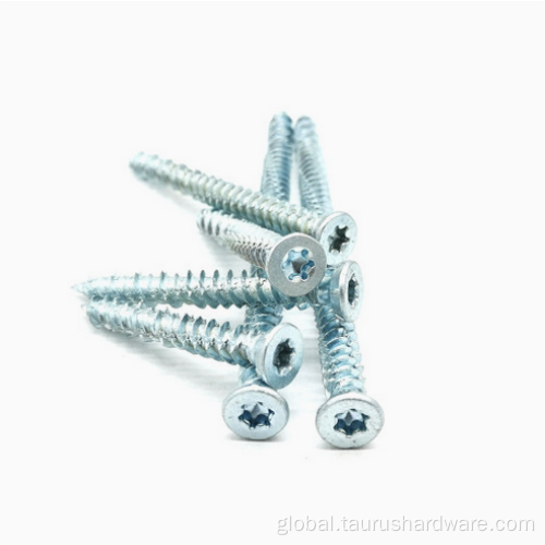 T25 Zinc Plated Concrete Screw Concrete Screw T25 galvanized concrete screws concrete screws Manufactory